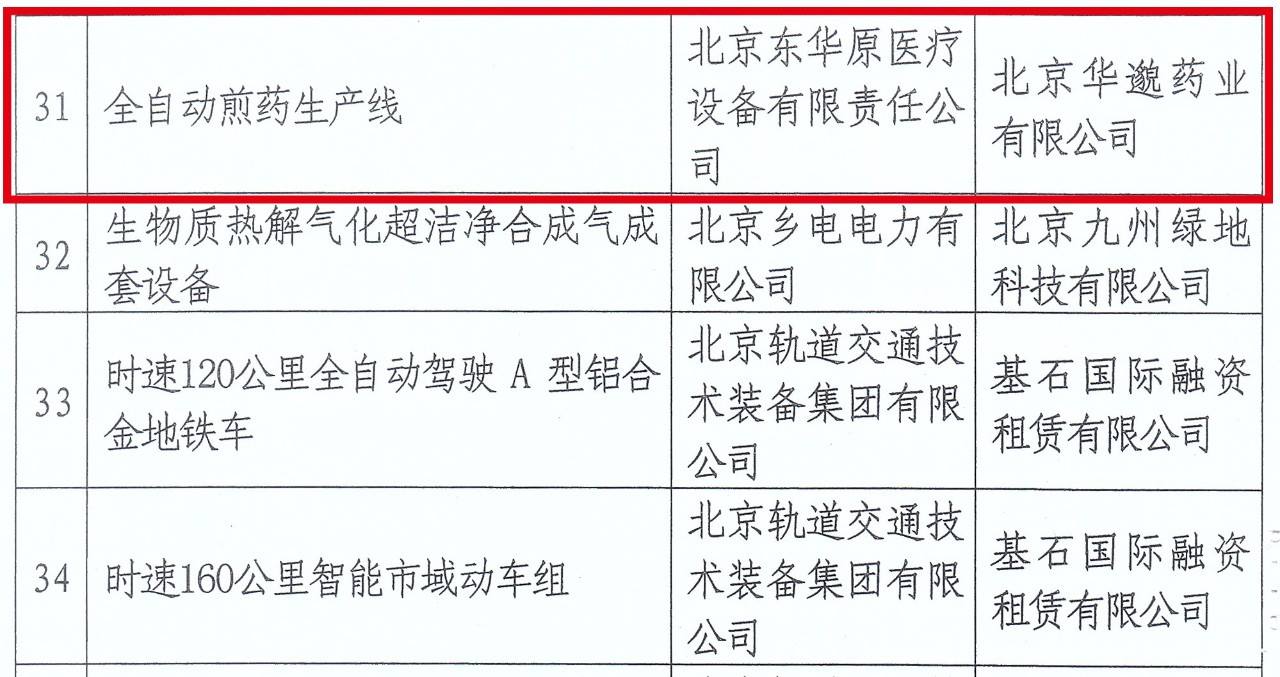 中關(guān)村首臺（套）重大技術(shù)裝備試驗、示范項目